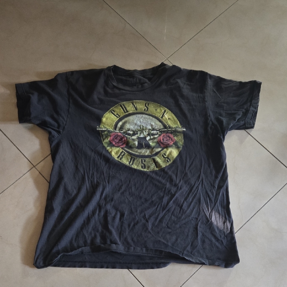 Vintage Guns And Rose Black T-Shirt XL